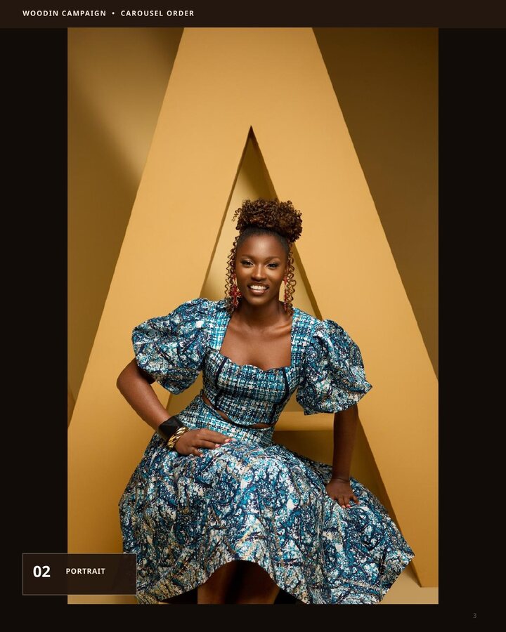 Infini de Woodin fashion portrait